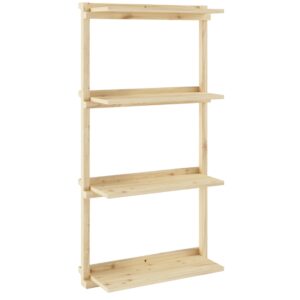 Karup Design Dřevěná police Groove 127 x 66 cm