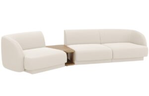 Micadoni Bouclé trojmístná pohovka Miley 303 cm