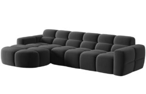 Micadoni Sametová rohová pohovka Lisa 310 cm