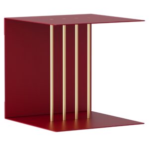 Umage Červená kovová police Teaser 30 x 30 cm