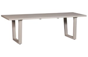 WOOOD Šedý hliníkový zahradní jídelní stůl Neson 240 x 87 cm