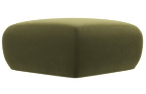 Windsor & Co Sametová podnožka Lola 75 x 75 cm