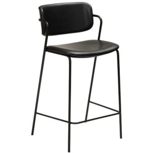 ​​​​​Dan-Form Čern&aacute; koženkov&aacute; barov&aacute; židle DAN-FORM Zed 67 cm
