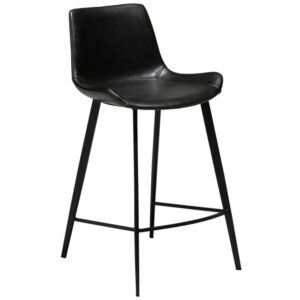 ​​​​​Dan-Form Vintage čern&aacute; koženkov&aacute; barov&aacute; židle DAN-FORM Hype 65 cm