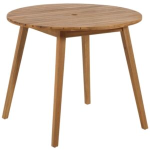 Ak&aacute;tov&yacute; kulat&yacute; zahradn&iacute; j&iacute;deln&iacute; stůl Kave Home Vilma 90 cm
