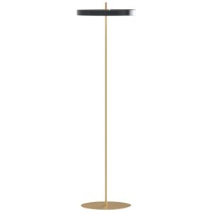 Antracitově &scaron;ed&aacute; kovov&aacute; stojac&iacute; lampa UMAGE ASTERIA 150 cm