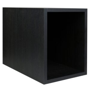 Antracitově &scaron;ed&yacute; doplňkov&yacute; box do komody Quax Cocoon 48 x 28 cm