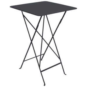 Antracitov&yacute; kovov&yacute; skl&aacute;dac&iacute; bistro stůl Fermob Bistro 71 x 71 cm