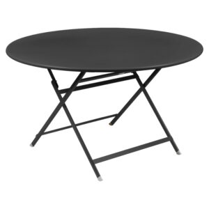 Antracitov&yacute; kovov&yacute; skl&aacute;dac&iacute; stůl Fermob Caract&eacute;re 128 cm