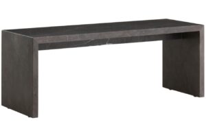 Audo CPH Hnědo &scaron;ed&yacute; mramorov&yacute; konferenčn&iacute; stolek AUDO PLINTH 100 x 35 cm