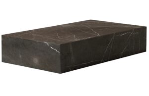 Audo CPH Hnědo &scaron;ed&yacute; mramorov&yacute; konferenčn&iacute; stolek AUDO PLINTH 137 x 76 cm