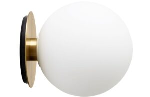 Audo CPH Matně op&aacute;lově b&iacute;l&eacute; skleněn&eacute; n&aacute;stěnn&eacute;/stropn&iacute; světlo AUDO TR 22 cm