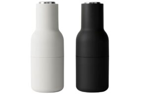 Audo CPH Set dvou &scaron;edo čern&yacute;ch silikonov&yacute;ch ml&yacute;nků na sůl a pepř AUDO GRINDER III. 20