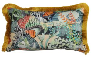 BOHOLOGY Barevn&yacute; venkovn&iacute; povlak na pol&scaron;t&aacute;ř Marine 30 x 50 cm s tř&aacute;sněmi