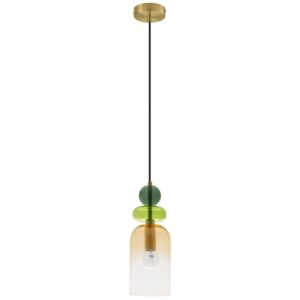 Barevn&eacute; skleněn&eacute; z&aacute;věsn&eacute; světlo Nova Luce Murano 10