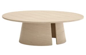 Bělen&yacute; dřevěn&yacute; konferenčn&iacute; stolek Teulat Cep 110 cm