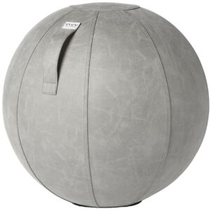 Betonově &scaron;ed&yacute; koženkov&yacute; sedac&iacute; / gymnastick&yacute; m&iacute;č VLUV BOL VEGA &Oslash; 65 cm