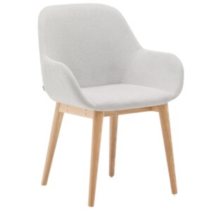 B&eacute;žov&aacute; čalouněn&aacute; j&iacute;deln&iacute; židle Kave Home Konna