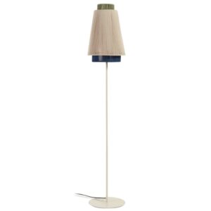 B&eacute;žov&aacute; jutov&aacute; stojac&iacute; lampa Kave Home Yuvia 163 cm