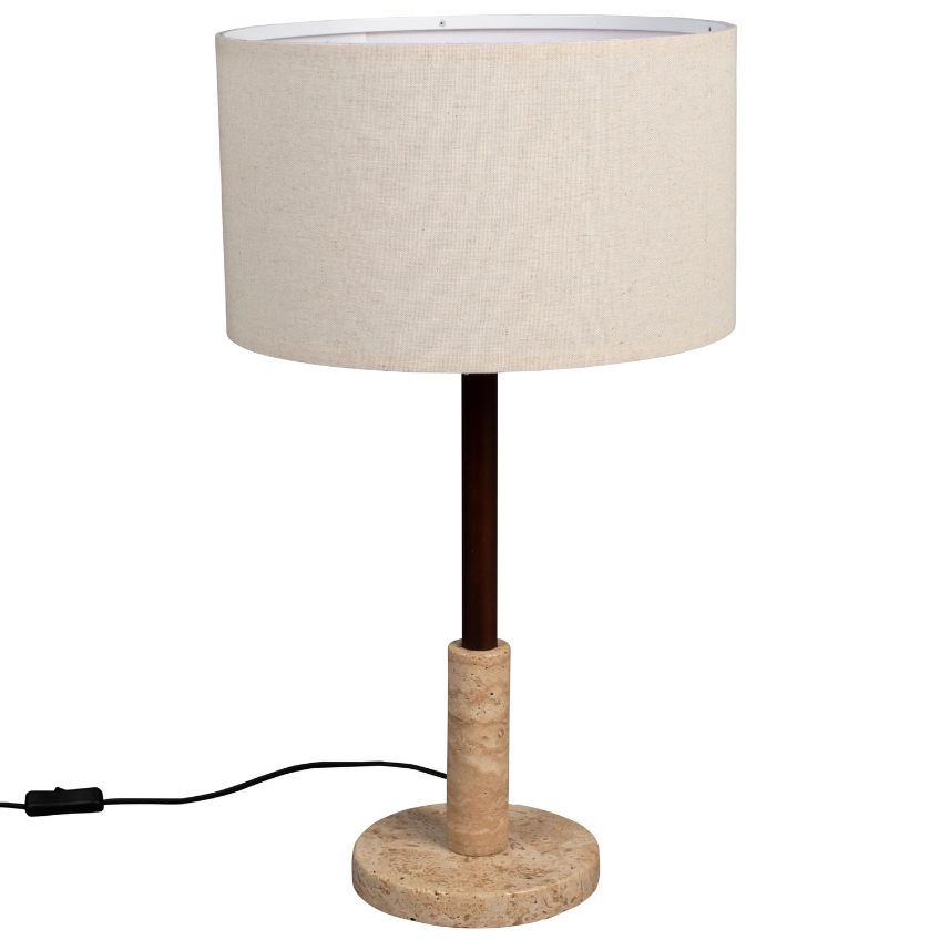 Béžová kamenná stolní lampa DUTCHBONE Jackson