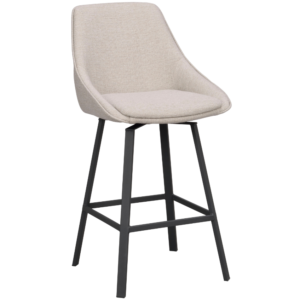 B&eacute;žov&aacute; otočn&aacute; barov&aacute; židle ROWICO ALISON 65 cm
