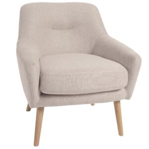 B&eacute;žov&eacute; čalouněn&eacute; křeslo Kave Home Candela