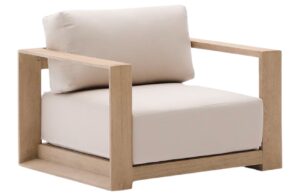 B&eacute;žov&eacute; zahradn&iacute; křeslo Kave Home Ambra