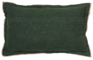 B&eacute;žovo-zelen&yacute; lněn&yacute; povlak na pol&scaron;t&aacute;ř Kave Home Sagi 30 x 50 cm
