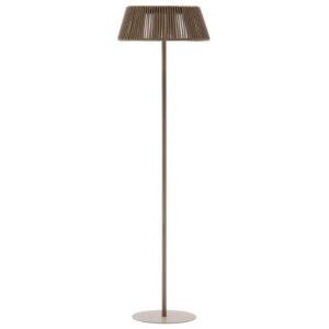 B&eacute;žovo&scaron;ed&aacute; zahradn&iacute; sol&aacute;rn&iacute; LED lampa Kave Home Aldet 160 cm