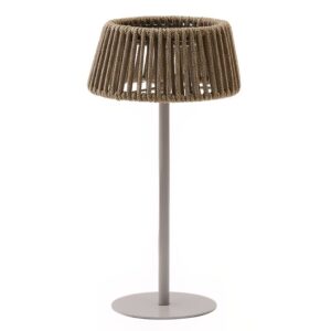 B&eacute;žovo&scaron;ed&aacute; zahradn&iacute; sol&aacute;rn&iacute; LED lampa Kave Home Aldet