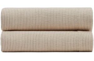 B&eacute;žov&yacute; bavlněn&yacute; přehoz Kave Home Bedar 240 x 260 cm