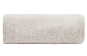 B&eacute;žov&yacute; boucl&eacute; potah na taburet Kave Home Kaeli 120 cm