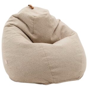 B&eacute;žov&yacute; boucl&eacute; sedac&iacute; vak Kave Home Vicka 70 cm