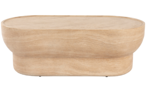 B&eacute;žov&yacute; mramorov&yacute; konferenčn&iacute; stolek ZUIVER NOBLE 50 x 100 cm