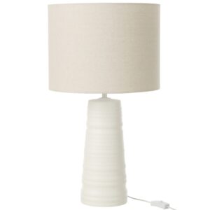 B&iacute;l&aacute; keramick&aacute; stoln&iacute; lampa J-line Elya
