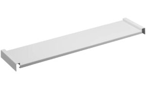 B&iacute;l&aacute; kovov&aacute; př&iacute;davn&aacute; police Yamazaki Tower 60/108 x 15 cm