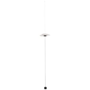 B&iacute;l&aacute; kovov&aacute; stojac&iacute; LED lampa Nova Luce Olea 340 cm