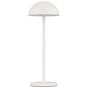 B&iacute;l&aacute; kovov&aacute; zahradn&iacute; stoln&iacute; LED lampa Nova Luce Rose
