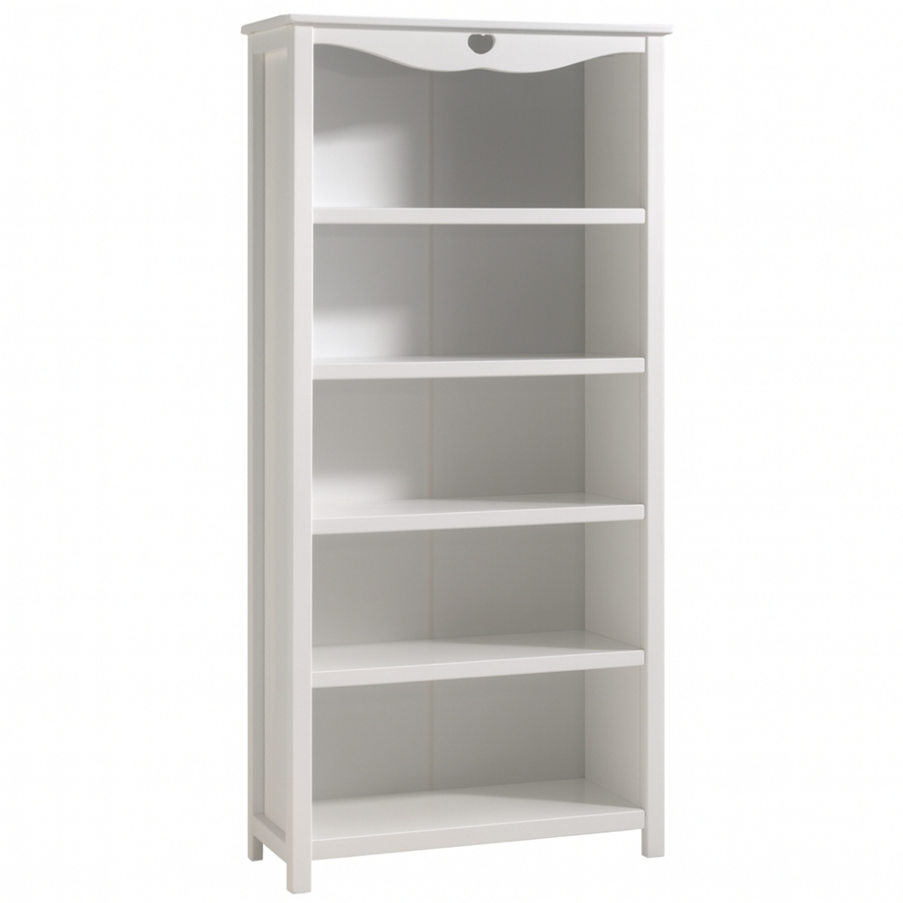 Bílá lakovaná knihovna Vipack Amori 90 x 40 cm