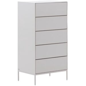 B&iacute;l&aacute; lakovan&aacute; komoda Kave Home Vedrana 60 x 40 cm
