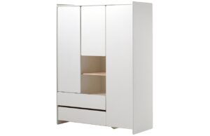 B&iacute;l&aacute; lakovan&aacute; &scaron;atn&iacute; skř&iacute;ň Vipack Kiddy 138 x 54 cm