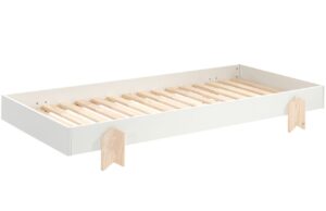 B&iacute;l&aacute; lakovan&aacute; stohovateln&aacute; postel Vipack Modulo Arrow 90 x 200 cm