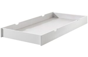 B&iacute;l&aacute; lakovan&aacute; z&aacute;suvka k posteli Vipack Erik 199 x 94 cm