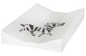 B&iacute;l&aacute; omyvateln&aacute; přebalovac&iacute; podložka Quax Zebra 67 x 44 cm