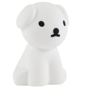 B&iacute;l&aacute; plastov&aacute; dětsk&aacute; LED lampa Mr. Maria Snuffy 30 cm