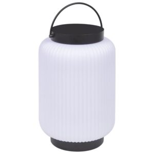 B&iacute;l&aacute; plastov&aacute; stoln&iacute; LED lampa Kave Home Verona