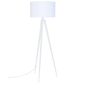 B&iacute;l&aacute; stojac&iacute; lampa ZUIVER TRIPOD 157 cm