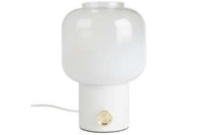 B&iacute;l&aacute; stoln&iacute; lampa ZUIVER MOODY