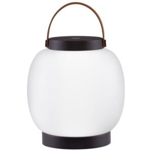 B&iacute;l&aacute; zahradn&iacute; stoln&iacute; LED lampa Nova Luce Jigra