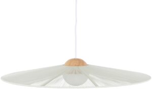 B&iacute;l&eacute; bavlněn&eacute; z&aacute;věsn&eacute; světlo ZUIVER BELLE 65 cm